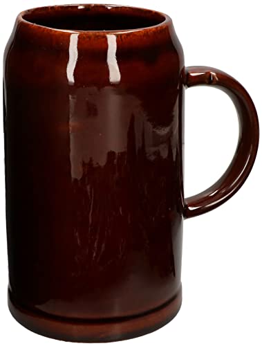 Kotarbau® - Boccale da birra in ceramica, 1 l, per vino, bevande