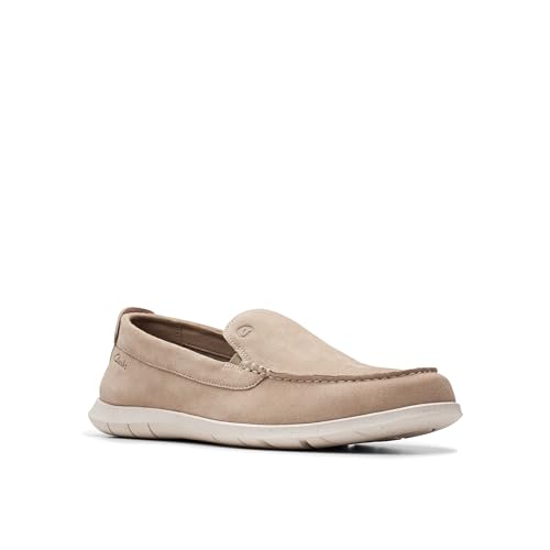 Clarks Collection Men's Flexway Step Moccasin, Sand Suede, 8 Medium US - image 9