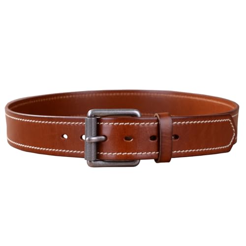Men's Belt Full Grain Leather 1.6 Inch Width Casual Jeans Belt2