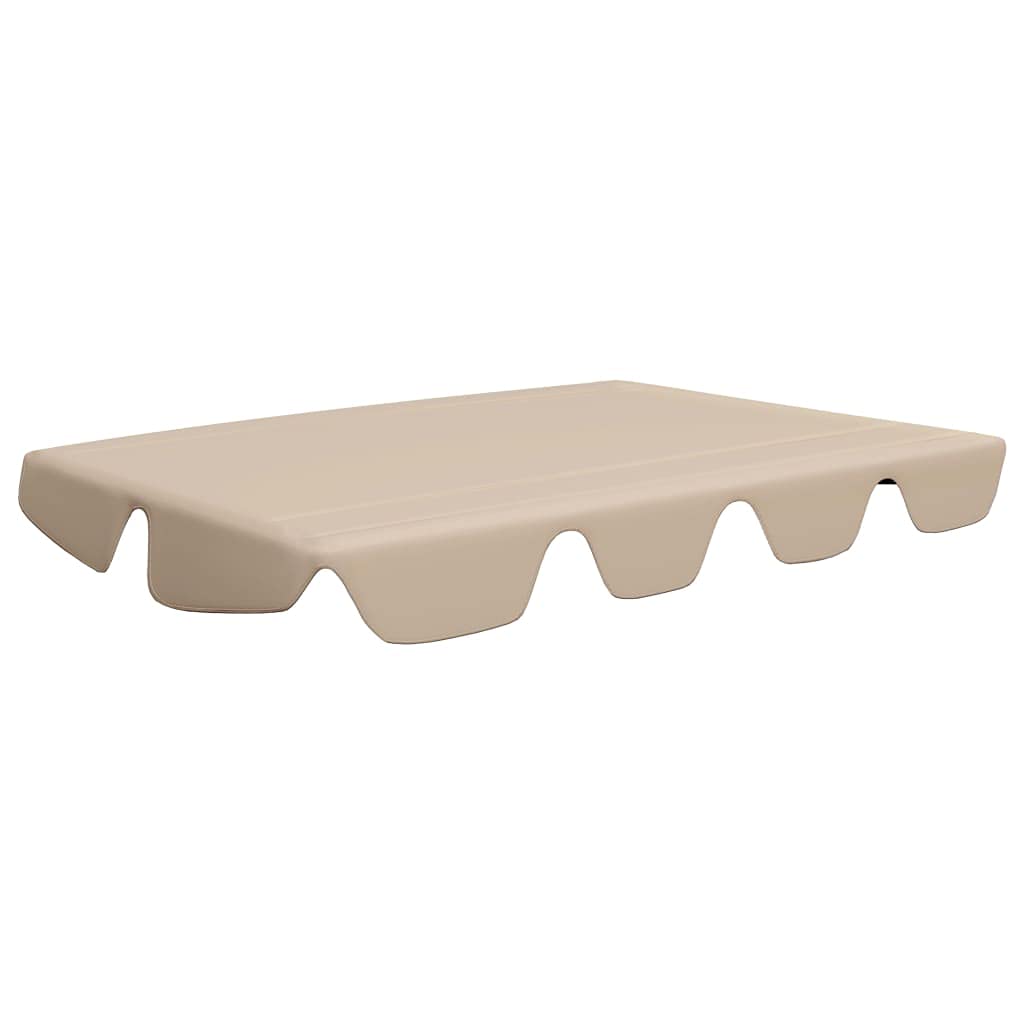 Toit de Rechange pour Balancelle Balançoire de Jardin, 210 x 146 cm (Beige)