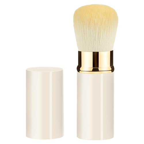 Pinceles De Maquillaje De Viaje - Pinceles Cosméticos Pequeños Telescópicos | Pinceles De Maquillaje Facial | Brocha Para Colorete De Viaje | Brocha De Maquillaje Portátil | Brocha Para Polvos P