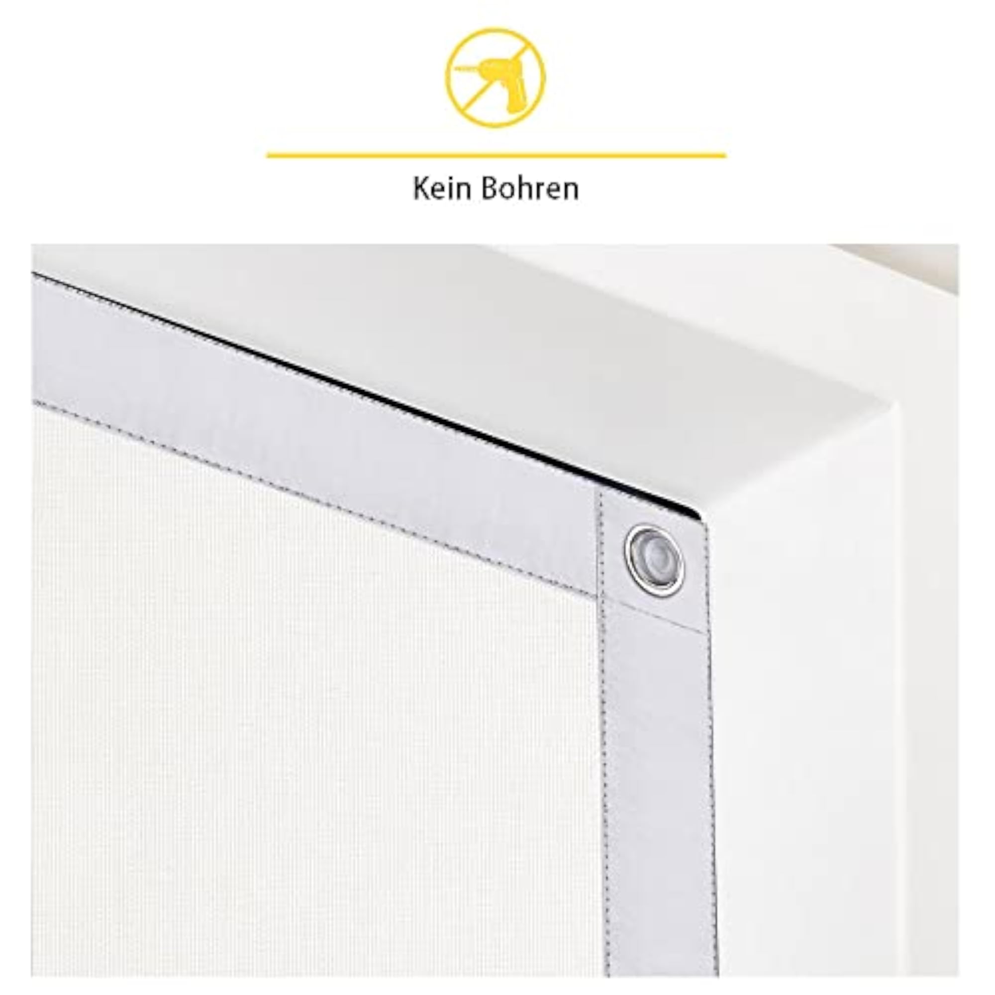 100% Blackout Skylight Roller Blind with Suction Cups, No Drilling