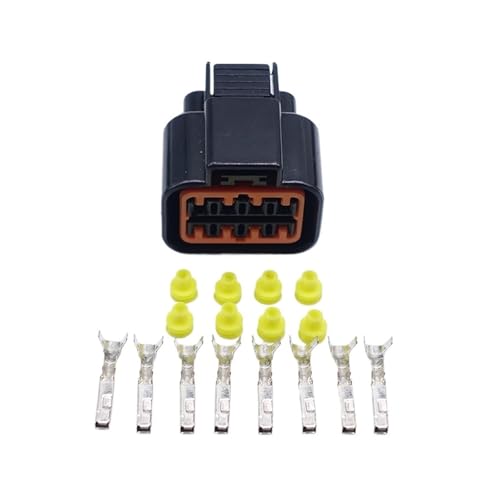 Conectores automotrices XG7083C-2.2-21/11 de 8 pines tipo hembra, juego de 5 piezas