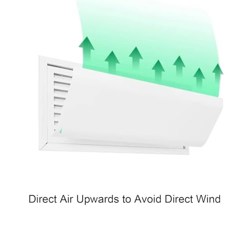 Deflector de ventilación ajustable para un control preciso de la dirección del viento, ideal para uso doméstico y hotel