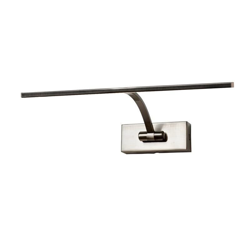 BARCELONA LED - Applique murale LED 6W réglable. Éclairage moderne pour tableaux, lumière blanc chaud 2700K. Angle de diffusion : 120°. Finition nickel....