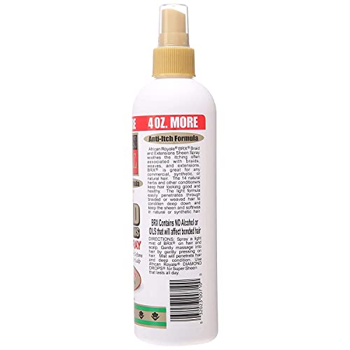 African Royale BRX Braid and Extensions Sheen Spray, 12 oz (Pack of 3) - Image 4