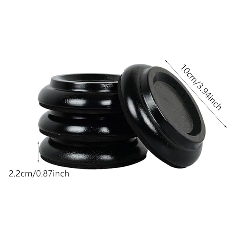 Caster cups para piano patas almohadilla espuma protector suelo madera negro 3