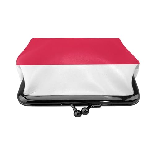 Pu Leather Buckle Coin Purse The-Polish-Flag Girls Kiss-Lock Change Purse Wallets2