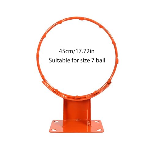 Heavy Duty Adult Standard Size 18\" Basketball Hoop Goal Wall Mounted Basketball Rim Diameter 45centimeter/18inch (Standard)