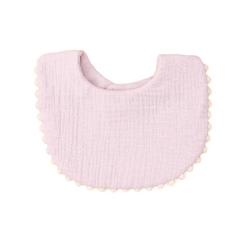 Qsvbeeqj - Babero de algodón con estampado de dibujos animados/color sólido, cómoda toalla de saliva, para recién nacidos, para niños y niñas, cómodo bebé, I, talla �nica