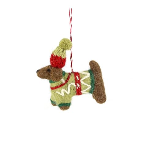 GLOBO Fair Trade Partner Filz Anhänger Hund handgefertigter...