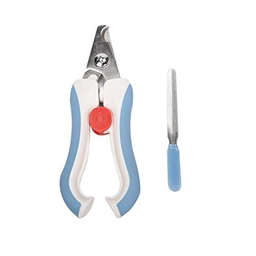 OMEM Bird Nail Clippers with Grinding Nail Scissors Tool Pet Parrot Claw Care (Blue,L)