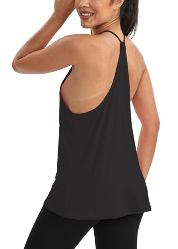 Mippo Workout Tank Tops for Women Racerback Tops Open Back Athletic Yoga Gym Tank Tennis Shirt3