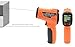 PEAKMETER Infrared Thermometer PM6519 PM6519A/B/C Non-contact Pyrometer Industrial infrared Thermometers High Precision Laser Temperature Meter IR Thermometer Gun High Temperature Thermometer(PM6519C)