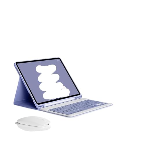 Soporte magnético con teclado para iPad Air 4 y 5 color lavanda
