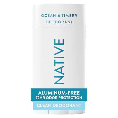 Image of Native Deodorant Contains Naturally Derived Ingredients, 72 Hour Odor Control, Deodorant for Women and Men, Aluminum Free, Ocean & Timber 2.65oz