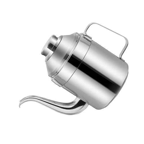 HOLIDYOYO 1 Pc Olla De Aceite De Acero Inoxidable Colador De Malla Fina Contenedores De Salsa Dispensador De Aceite De Oliva Botella Dispensadora De Aceite Derramar Palanquilla Jarabe Silver