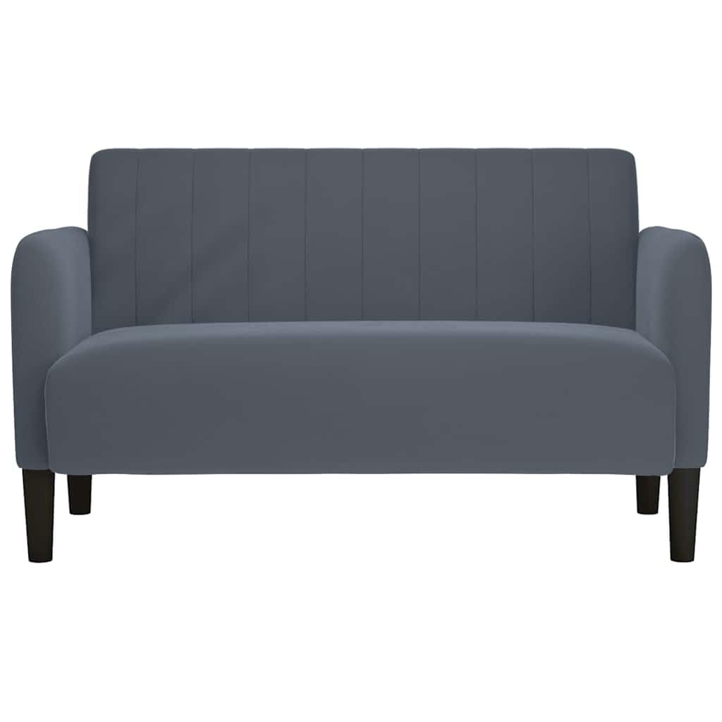 Générique Canapé Causeuse Gris foncé 109 cm Velours,Meubles,Canapés,Gris,19.2 KG,4100588