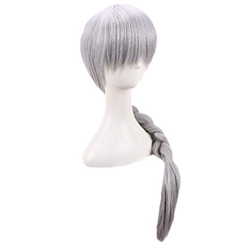 Amazon.co.jp: 耐熱コスプレウィッグ ソフィーシルバー 三つ編み 風 