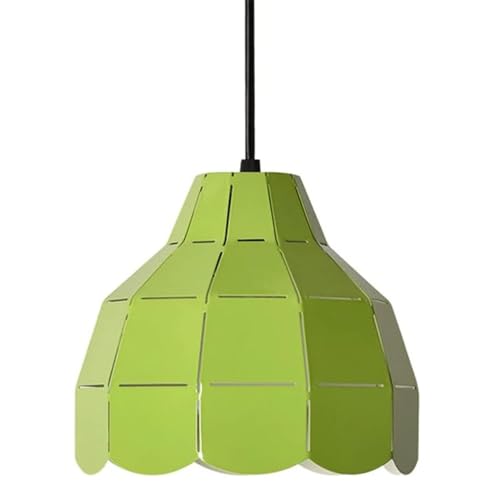 Lámpara Colgante Industrial de Diseño Europeo con Pantalla de Sombrilla Verde E27