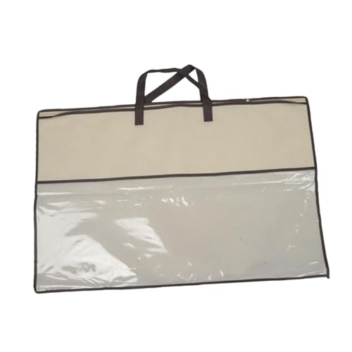 PEWETE 枕収納バッグ トートバッグ ハンドル付き ジッパー付きハンドバッグ 衣類 毛布 寝具 枕用パッキングオーガナイザー