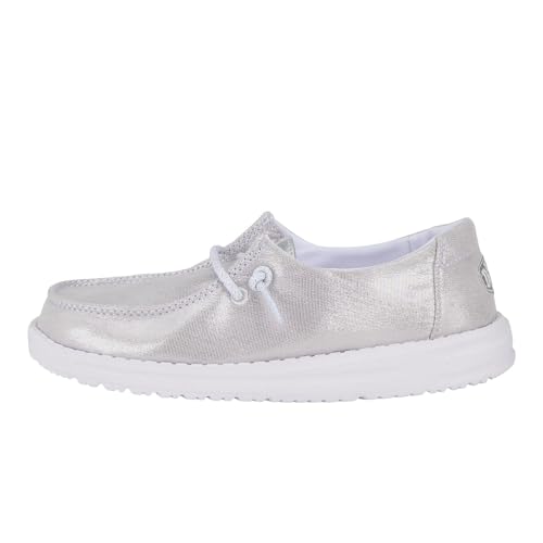 HEYDUDE Unisex-Child Wendy Sparkle Kids Loafer