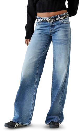 PacSun Women's Casey Low Rise Baggy Jeans Medium Indigo