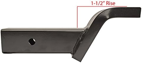 RIGID HITCH Class V 2.5" Receiver Ball Mount - 12,000 lbs, 3" Drop, Black Steel