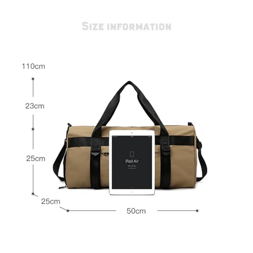 Vllcsla Small Sports Duffel Bag 31.25 L, 50x25x25 cm, with Wet Pocket & Shoe Compartment, Gym Duffle Yoga Bag - Image 3