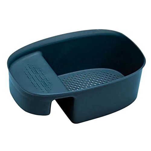 Colador para fregadero de cocina Uonlytech plástico azul oscuro