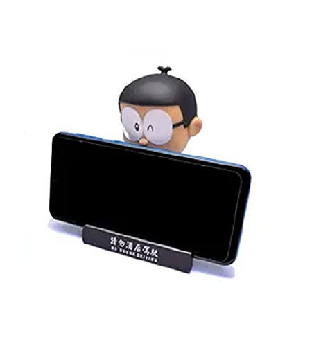 Image of AUGEN Super Hero Nobita Doremon Action Figure Limited Edition Bobblehead with Mobile Holder for Car Dashboard, Office Desk & Study Table (Pack of 1)