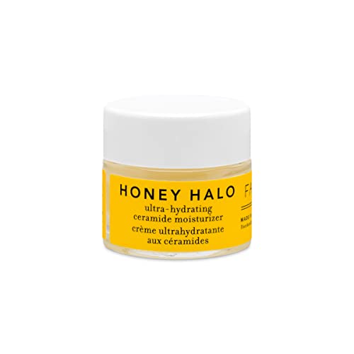 Farmacy Honey Halo Ceramide Face Moisturizer Cream – Hydrating Facial Lotion for Dry Skin (9ml)