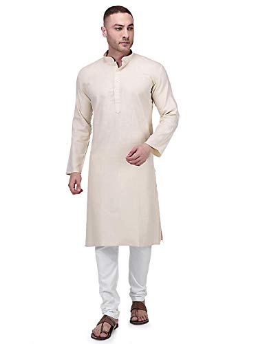 Image of Rajubhai Hargovindas Men's Premium Cotton Solid Kurta