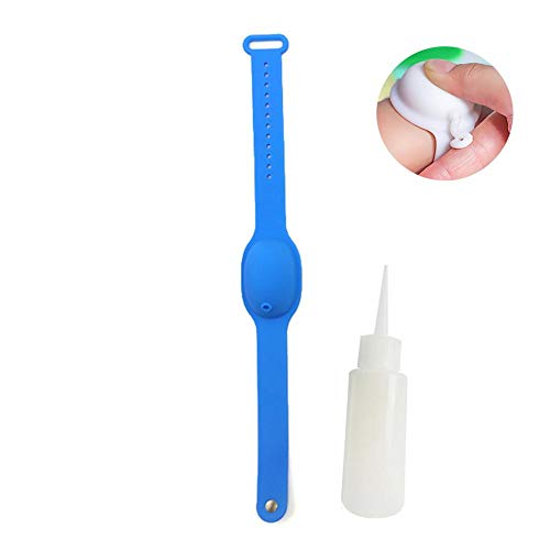 cuffslee Desinfectante De Manos Desinfectante Embalaje Secundario Pulsera De Silicona Pulsera, Esterilización Y Desinfección De Viaje Bomba Dispensadora Portátil