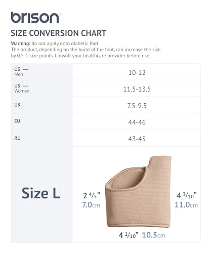 Image of Brison Podiatrist-Designed Metatarsal Pads for Women & Men - Ball of Foot Cushions Pain Relief Gel Sleeves Metatarsalgia Morton's Neuroma Calluses - 2 Pairs (Beige, Large)