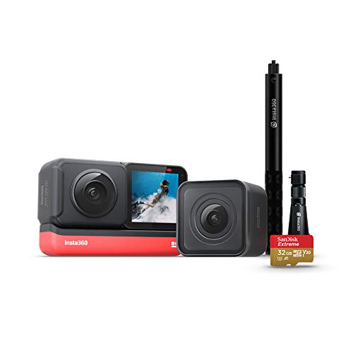 Insta360 ONE R Twin Edition Creator-Kit - Einschließlich ONE R Twin Edition, Bullet-Time Bundle, 32 GB Speicherkarte (Offizielles Kit)