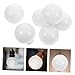 Unomor 6pcs Led Globe Diffuser Cover Round Fog Lampshade for Light Distribution White Material High-temperature Resistant Suitable for Led Bulbs