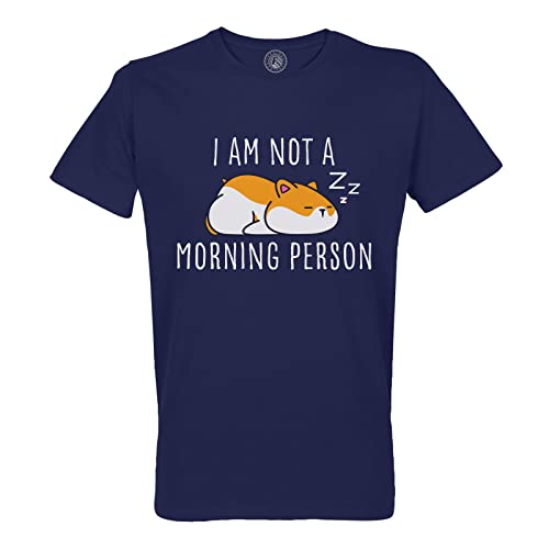 T-Shirt Homme Hamster I Am Not a Morning Person pour Week-end et Café