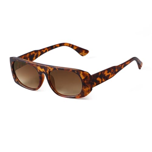 Lunettes de soleil rectangulaires verres bleus pour homme et femme