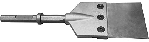 Champion Chisel, HEAVY DUTY- Floor Scraper System, 1-1/8-Inch Hex Notch Shank, Works great with Demolition Hammer Carts