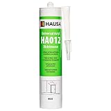 HAUSA Universal Acryl Dichtstoff Maleracryl Bauacryl Trockenbau Fugendicht Abdichtung Weiß