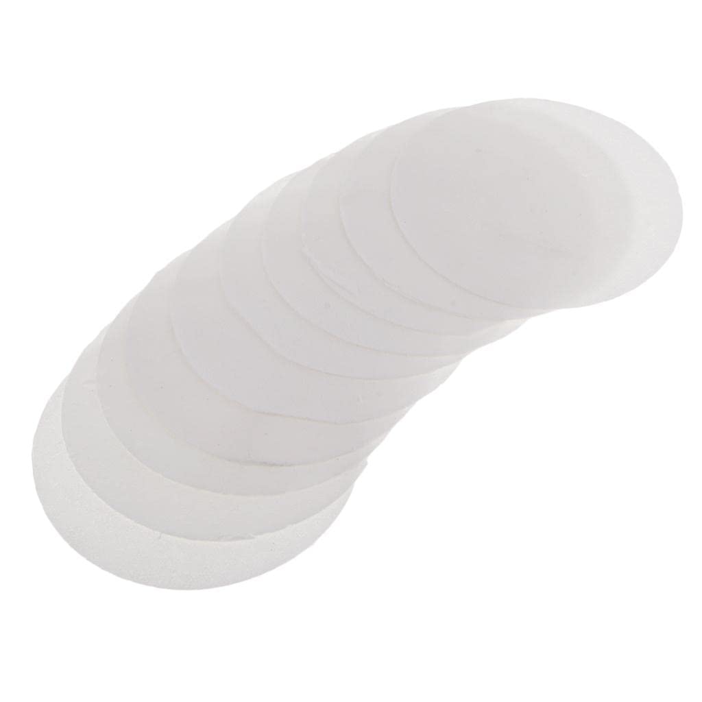 Spograde 10 Pieces 115mm Dia Round Microwave Kiln Paper Ceramic Fiber Paper Glass Fusing Paper Pottery Tool for Household DIY Jewelry Craft