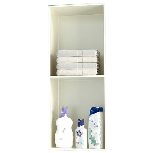 Niche de douche en acier inoxydable pour salle de bain moderne blanche