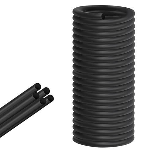ToLanbbt EPDM Backer Rod 1/8In x 20FT, Weather Stripping Seal Rubber Caulk Saver Round Backing Rod for Concrete Expansion Joints, Driveway Cracks, Gaps Filler (Black)