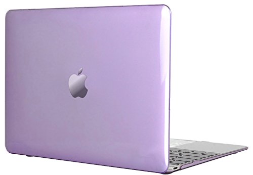 TOPIDEAL MacBook Retina 12 Inch Case A1534 Crystal Ultra Slim Hard Cover Snap On Protective Shell Cover for The New Macbook 12" With Retina Display (2015 & 2016 & 2017 Release)- Purple