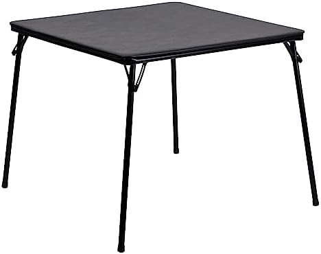 Flash Furniture Folding Table, 85.09 x 85.09 x 70.49 cm,Black