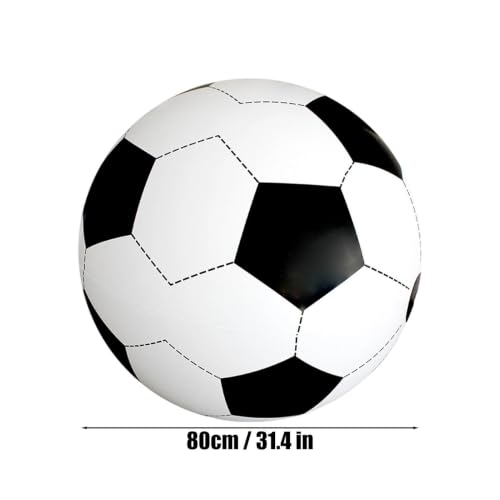 Balón de fútbol inflable de 80 cm con vinilo impermeable para juegos de piscina 6