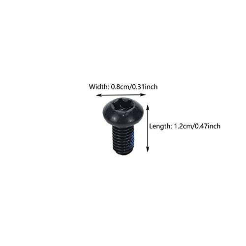 Faotup 24 peças de parafusos de freio a disco de bicicleta M5 x 10 mm Parafusos de rotor de freio a