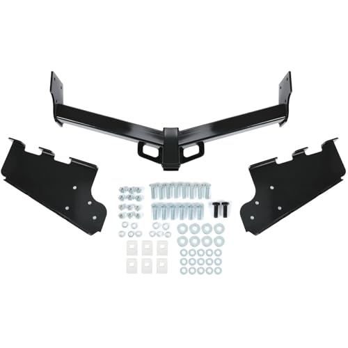 OKOVO Class 3 Trailer Tow Hitch Steel Rear for Chevy for Silverado 1500 2014-2018,for GMC for Sierra 1500 2014-2018 Black Screwed-on-Mounting Style