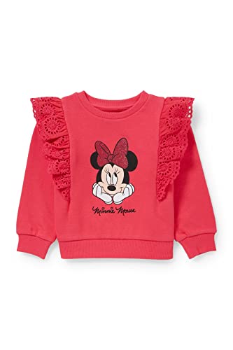 C&A Enfant Fille Sweat-shirt Décoré Coton Minnie Souris, rouge, 6 ans